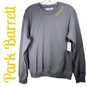 NWT PARK BARRETT WARRIORS EMBROIDERED SWEATSHIRT GRAY GOLDEN STATE,‎ SIZE SMALL